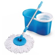 Mop rotativ Easy Mop 360 fara pedala cu 2 rezerve din microfibra