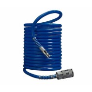 Furtun aer comprimat PVC profesional spiralat 15m, 7 bar, cuple rapide