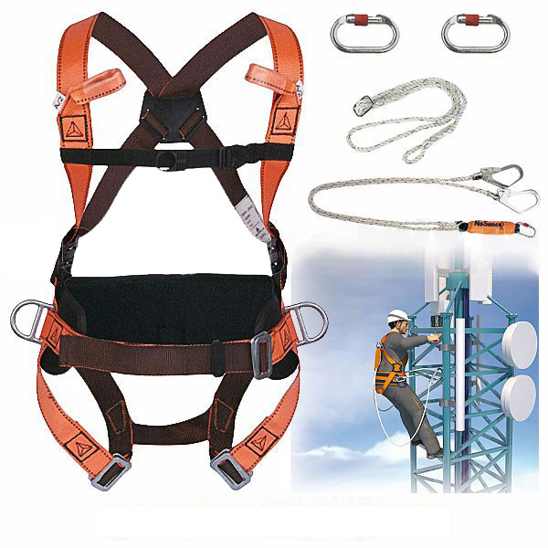 Product Image for Echipament complet cu sistem de siguranta alpinist utilitar, ham, mijloc de legatura in Y cu absorbitor de energie