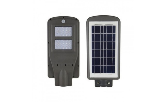 Product Image for Lampa stradala COB 30 W cu telecomanda si panou solar LED