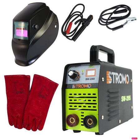 Product Image for Set Aparat de Sudura STROMO 295A, Electrod 1.6-5mm + Masca Automata + Palmari Cadou