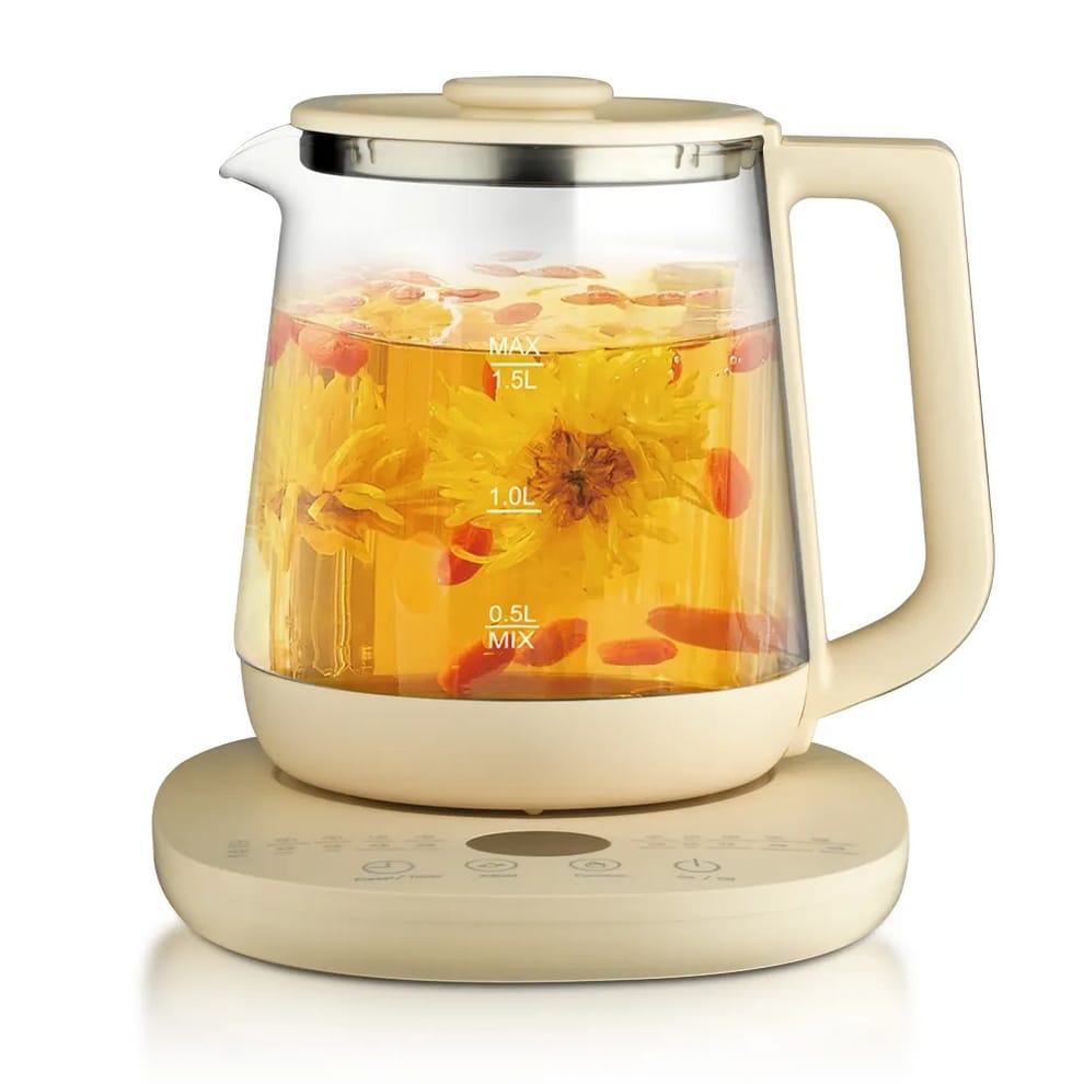 Product Image for Ceainic Electric RAF 7937 din Sticla de Borosilicat, Capacitate 1.5L, Fara Fir, cu Control al Temperaturii